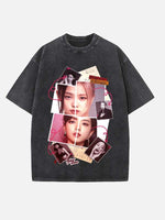 BLACKPINK Print Round Neck T-shirt