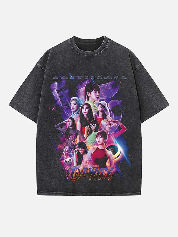 TWICE Print Round Neck T-shirt