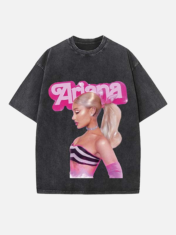 Ariana Grande Print Round Neck T-shirt