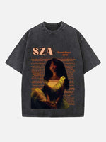 SZA Print Round Neck T-shirt