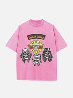 GUNS N' ROSES Print Round Neck T-shirt