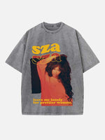 SZA Print Round Neck T-shirt