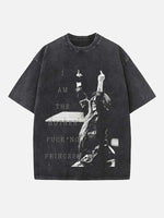 Avril Lavigne Print Round Neck T-shirt