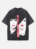 Christina Aguilera Print Round Neck T-shirt