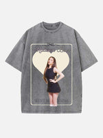 Madison Beer Print Round Neck T-shirt