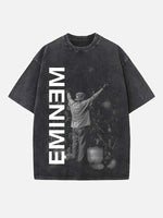 Eminem Print Round Neck T-shirt