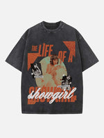 Taylor Swift Print Round Neck T-shirt