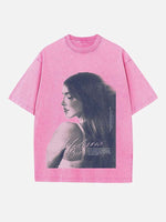 Madison Beer Print Round Neck T-shirt