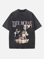 Tate McRae Print Round Neck T-shirt