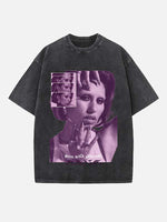 Raye Print Round Neck T-shirt