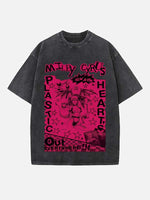 Miley Cyrus Print Round Neck T-shirt