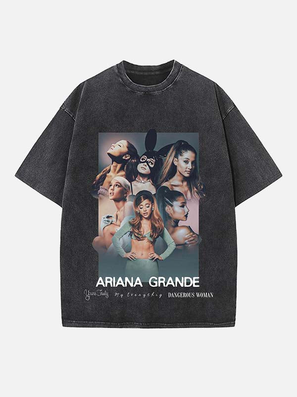 Ariana Grande Print Round Neck T-shirt