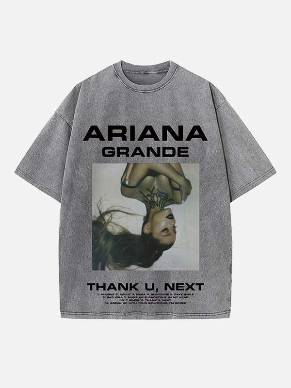 Ariana Grande Print Round Neck T-shirt