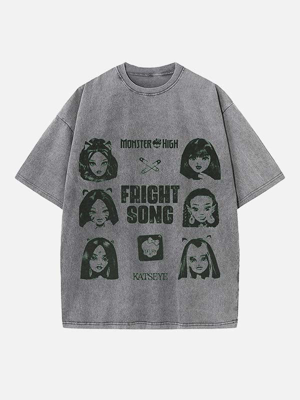 KATSEYE Print Round Neck T-shirt