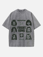 KATSEYE Print Round Neck T-shirt