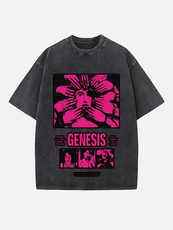 Raye Print Round Neck T-shirt