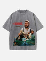 Post Malone Print Round Neck T-shirt