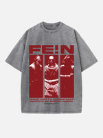 Travis Scott Print Round Neck T-shirt