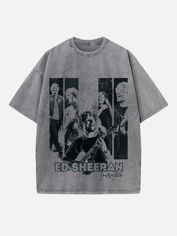 Ed Sheeran Print Round Neck T-shirt