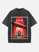 Led Zeppelin Print Round Neck T-shirt