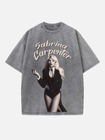Sabrina Carpenter Print Round Neck T-shirt