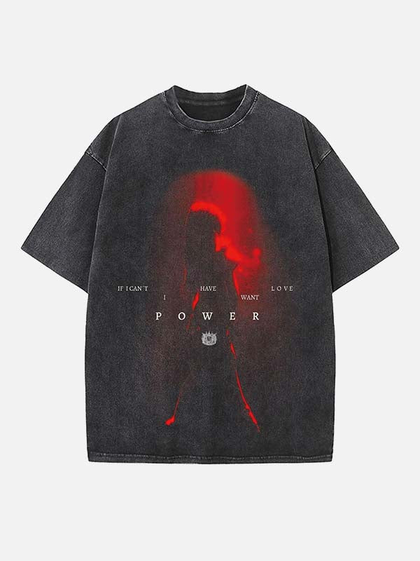 Halsey Print Round Neck T-shirt