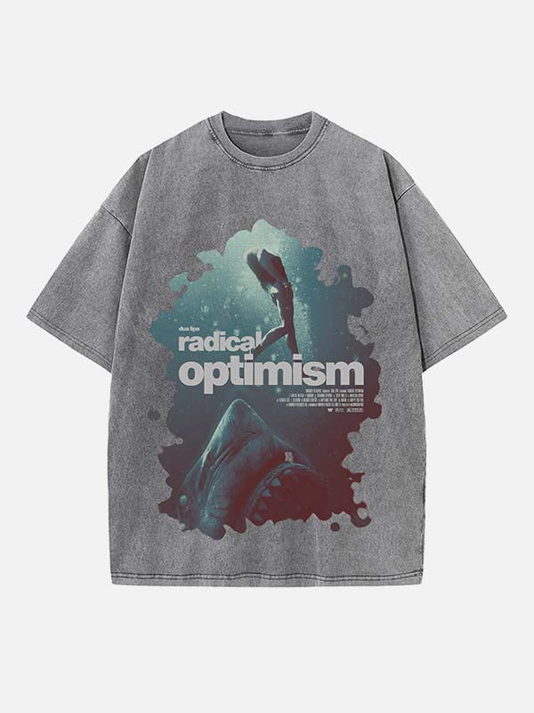 Dua Lipa Print Round Neck T-shirt