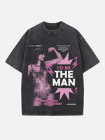 Taylor Swift Print Round Neck T-shirt