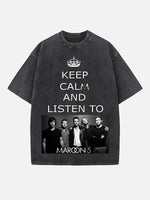 Maroon 5 Print Round Neck T-shirt