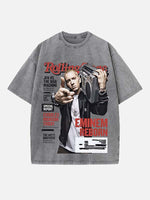 Eminem Print Round Neck T-shirt