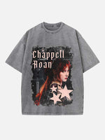 Chappell Roan Print Round Neck T-shirt