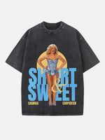 Sabrina Carpenter Print Round Neck T-shirt