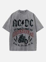 AC/DC Print Round Neck T-shirt