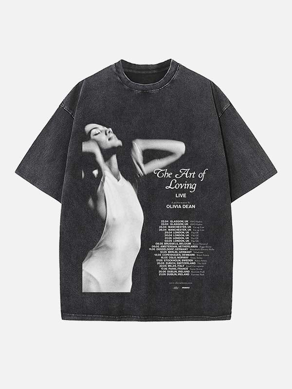 Olivia Dean Print Round Neck T-shirt