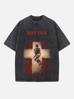 Demi Lovato Print Round Neck T-shirt