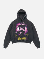 Lady Gaga Print Slant Pockets Hoodie