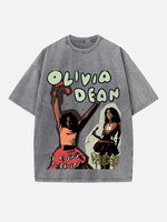 Olivia Dean Print Round Neck T-shirt
