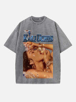 Kali Uchis Print Round Neck T-shirt