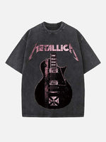 Metallica Print Round Neck T-shirt