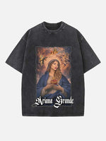 Ariana Grande Print Round Neck T-shirt