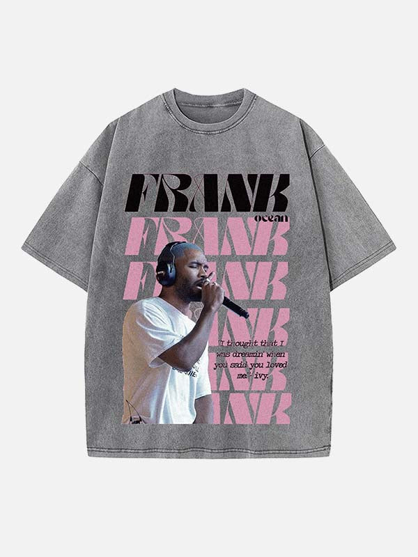 Frank Ocean Print Round Neck T-shirt