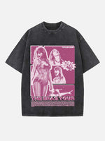 Taylor Swift Print Round Neck T-shirt