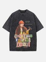 Chappell Roan Print Round Neck T-shirt