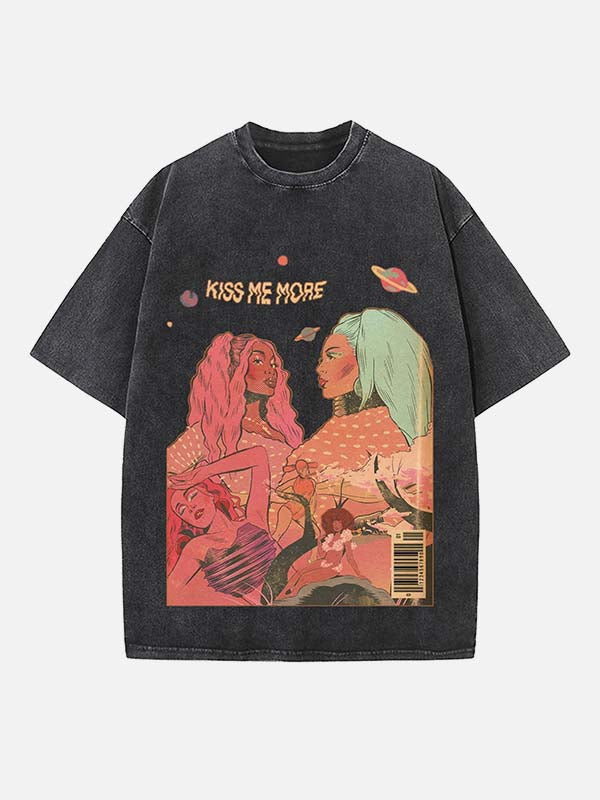 Doja Cat Print Round Neck T-shirt