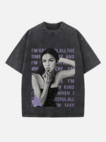 Olivia Rodrigo Print Round Neck T-shirt