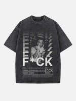 Eminem Print Round Neck T-shirt