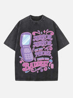 HUNTR/X Print Round Neck T-shirt