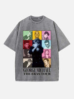 George Michael Wham! Print Round Neck T-shirt