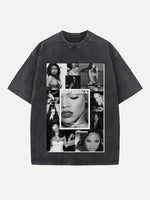 Rihanna Print Round Neck T-shirt