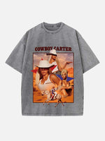 Beyoncé Print Round Neck T-shirt